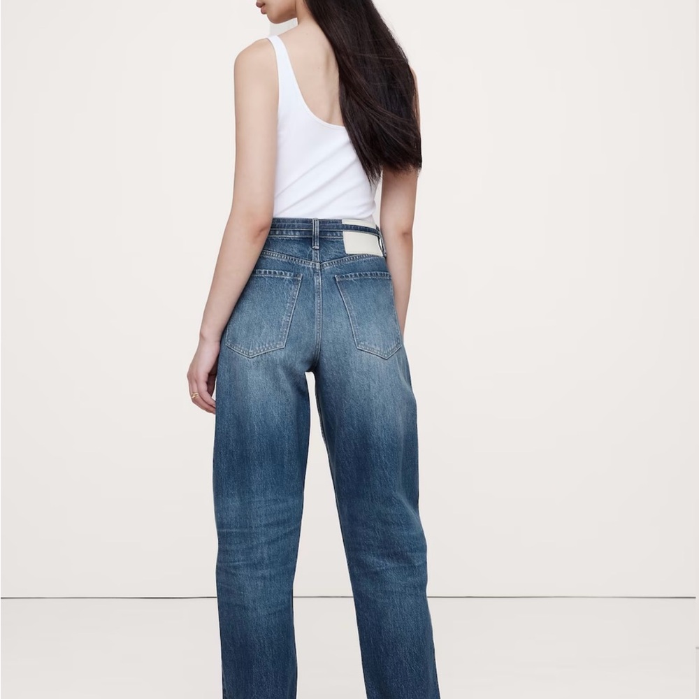 BR High Rise Rigid Bow Barrel Jeans (Long)